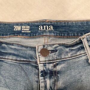 a.n.a High Rise Straight distressed Jean